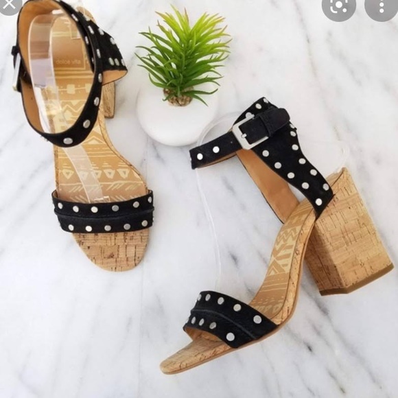 Dolce Vita Shoes - Dolce Vita Black Strappy Cork Heels